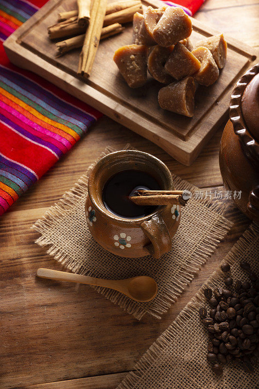 传统的墨西哥de Olla咖啡
